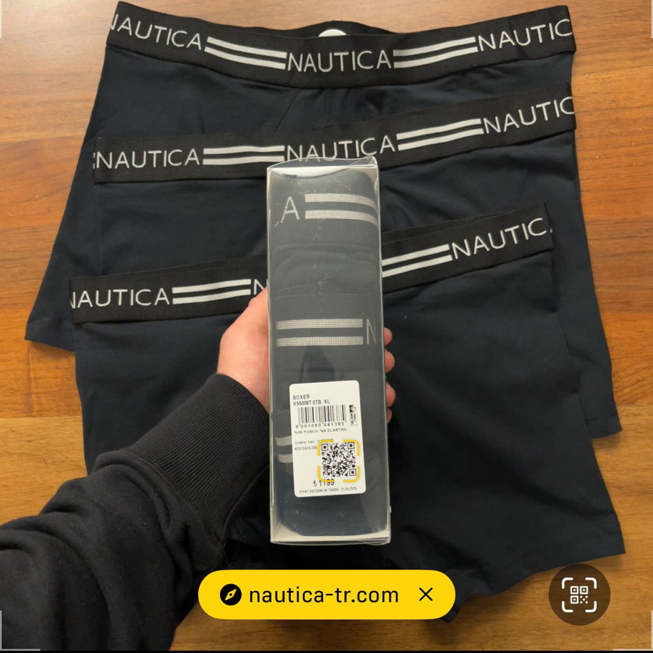 Erkek Orjinal Nautıca Boxer 3lü set