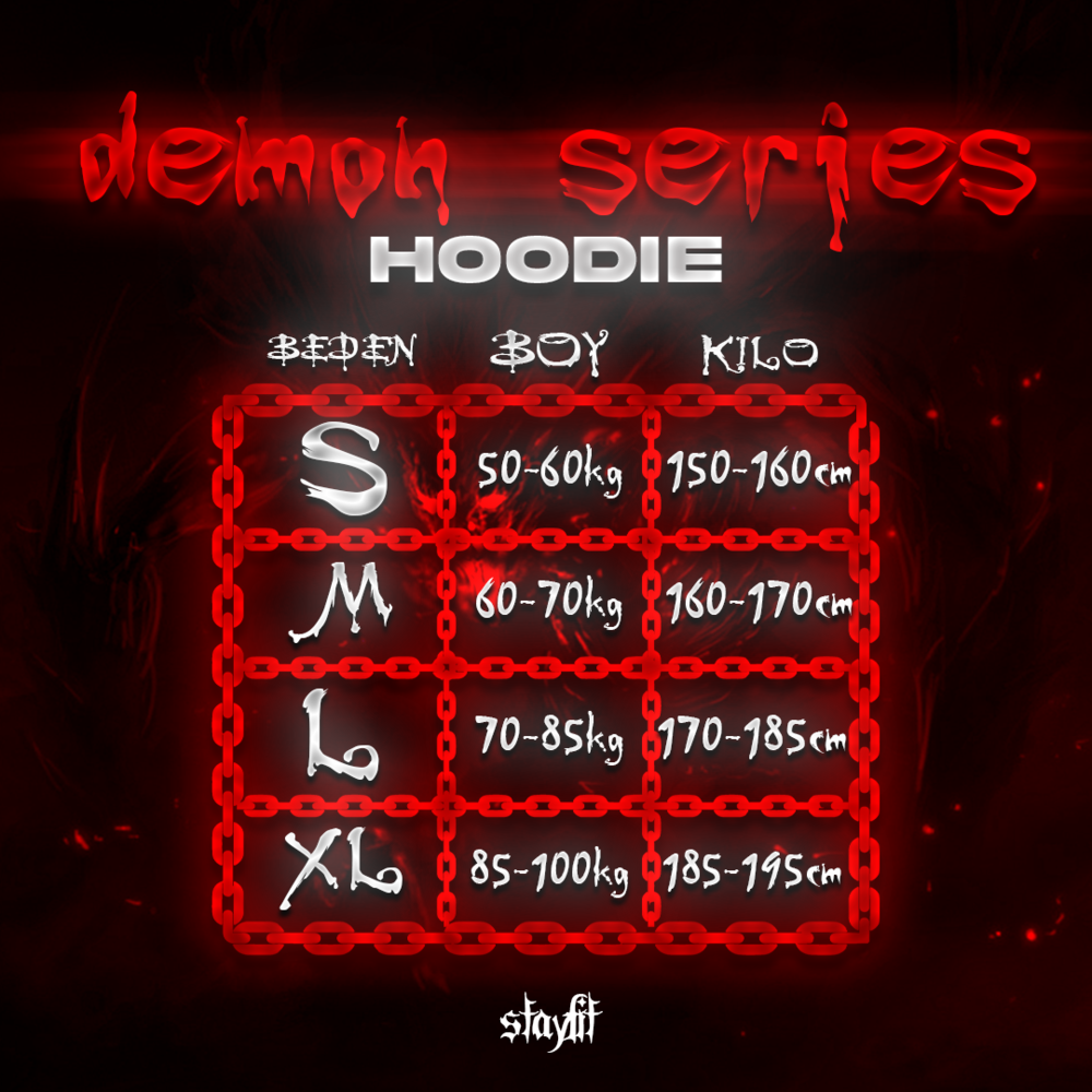 DEMON SERIES OVERSIZE HOODIE #2 