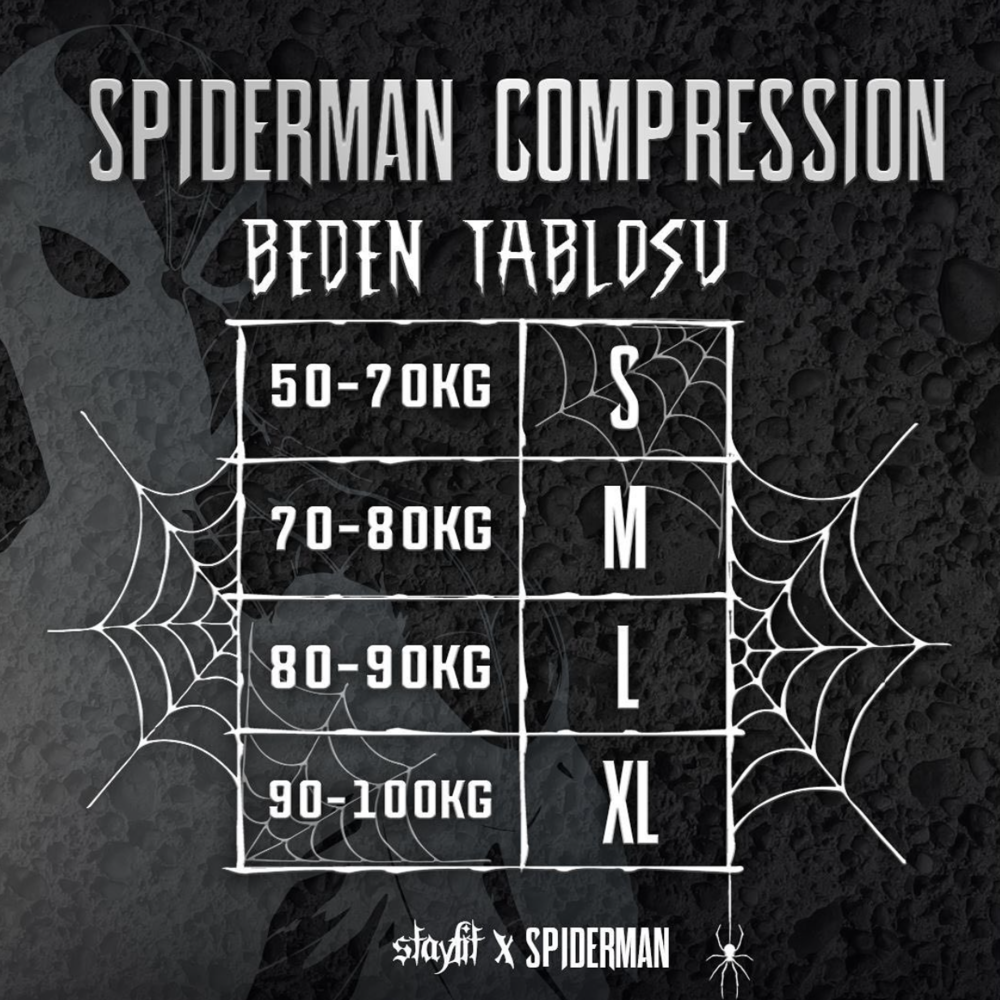 SİYAH SPIDER-MAN COMPRESSION