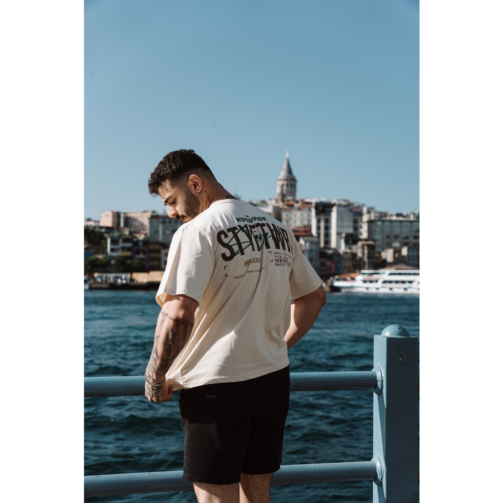 CREAMY STAYFIT OVERSIZE T-SHIRT