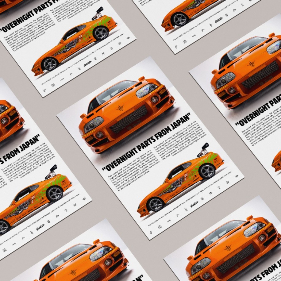 F&F Toyota Supra Poster