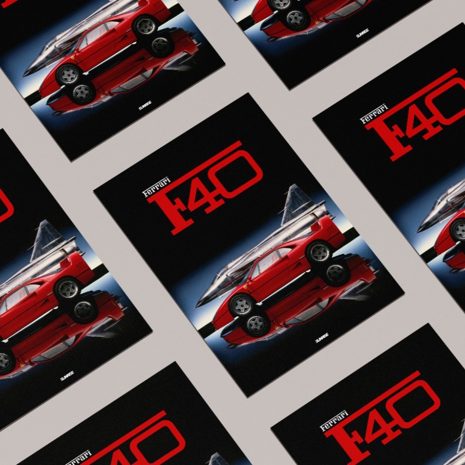 Ferrari F40 Poster