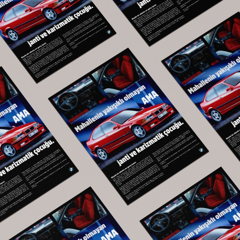 BMW E36 Compact Poster