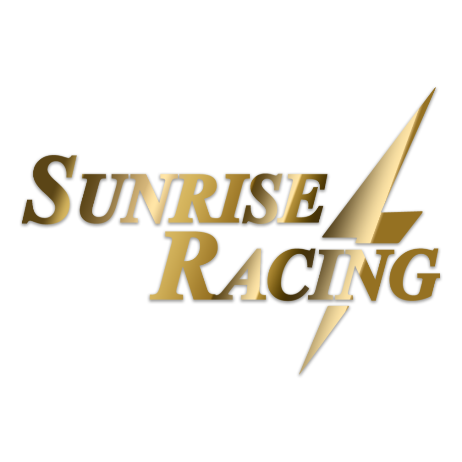 Sunrise Racing Sticker (Krom/Gold)