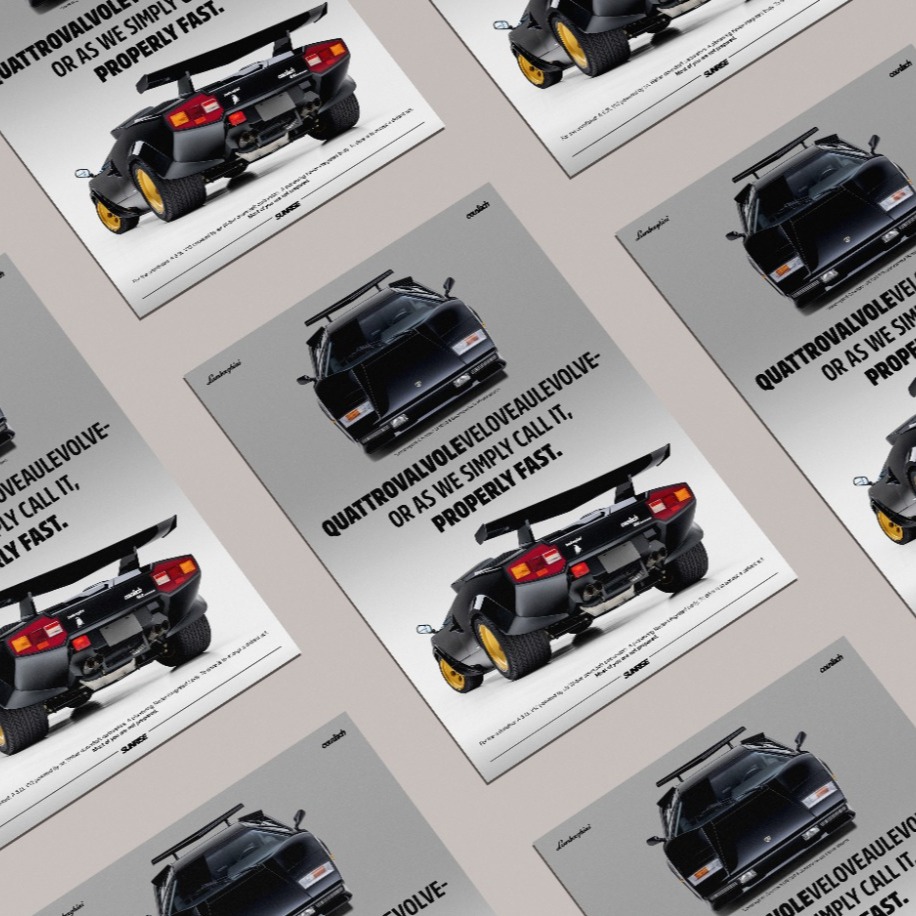 Lamborghini Countach LP5000 S Quattrovalvole Poster