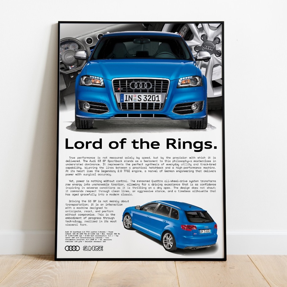 Audi S3 8P Poster