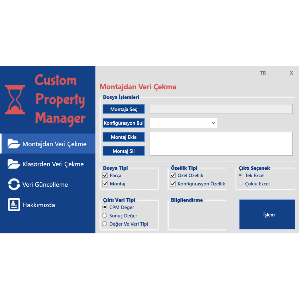 Custom Property Manager | Solidworks Makro | 1 Senelik Lisans Bedeli