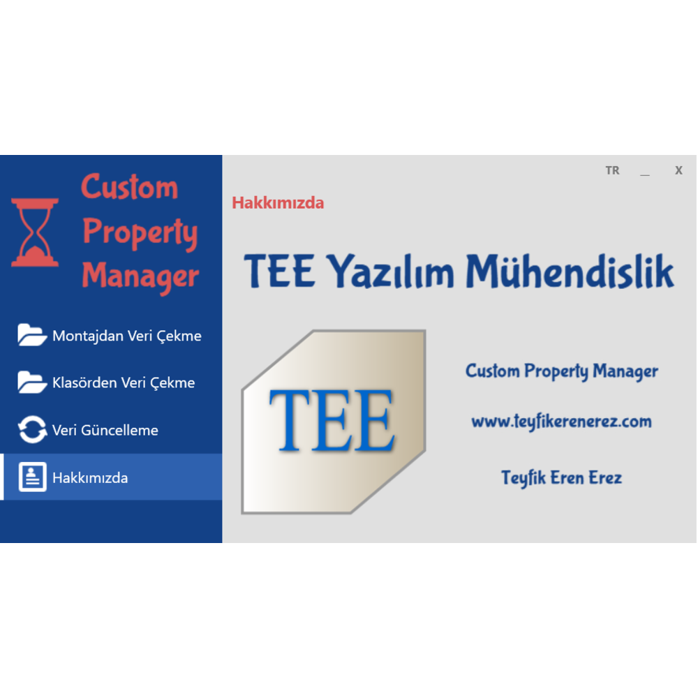 Custom Property Manager | Solidworks Makro | 1 Senelik Lisans Bedeli
