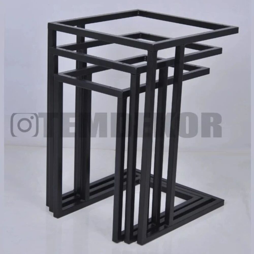 üçlü sehpa metal ayak 