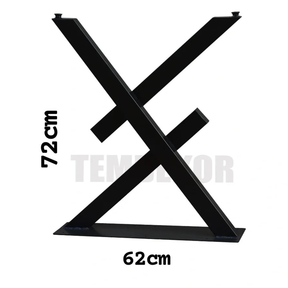tem1112. 2 adet  çalı model metal ayak (masa ayağı)