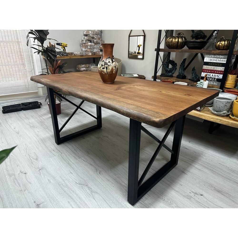 Kare çapraz metal ayak yukseklik 72cm genişlik 66cm masa ayağı 