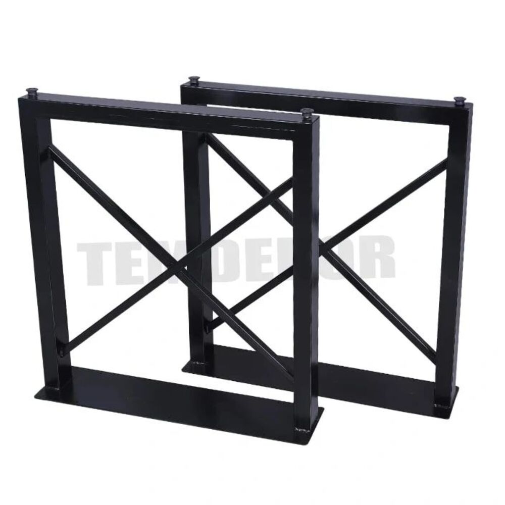Kare çapraz metal ayak yukseklik 72cm genişlik 66cm masa ayağı 