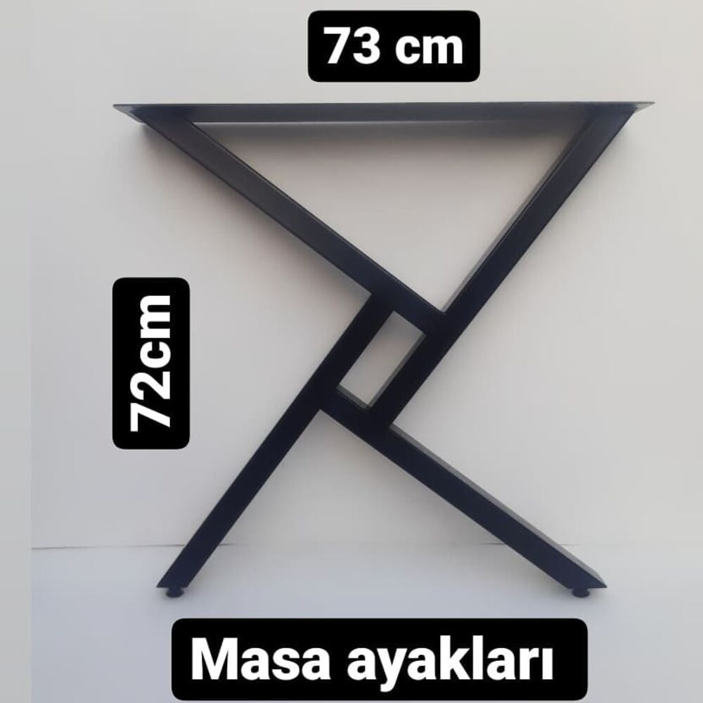 2 adet metal labirent model masa ayağı. DOĞAL AHSAP ICIN METAL AYAKLAR 