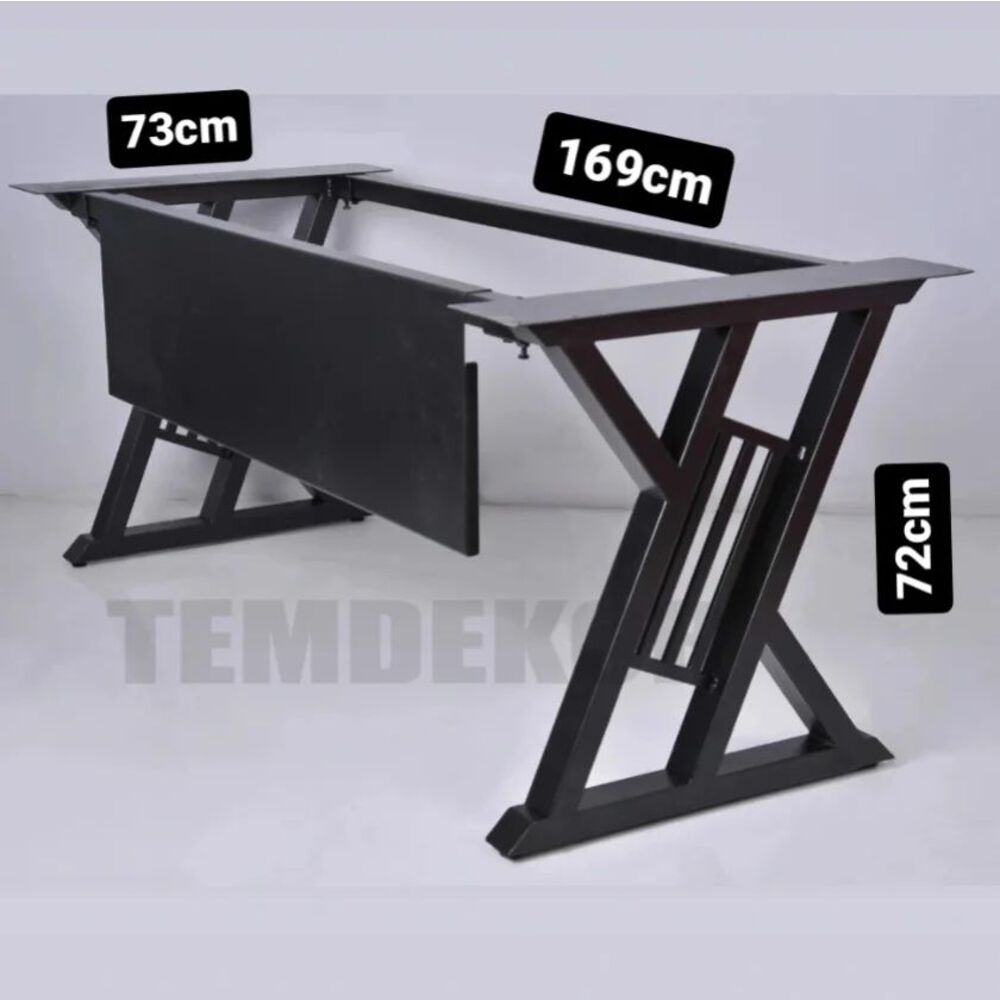 demonte özellikli ofis masası metal ayağı 