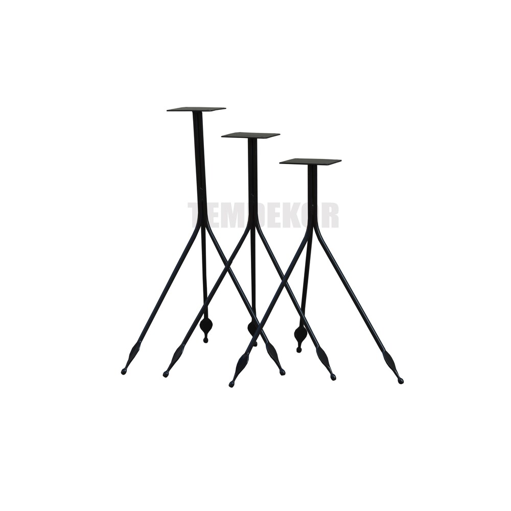 3 lü sehpa metal ayaklar 45cm 50cm 55cm. 3 adet metal ayaklar 