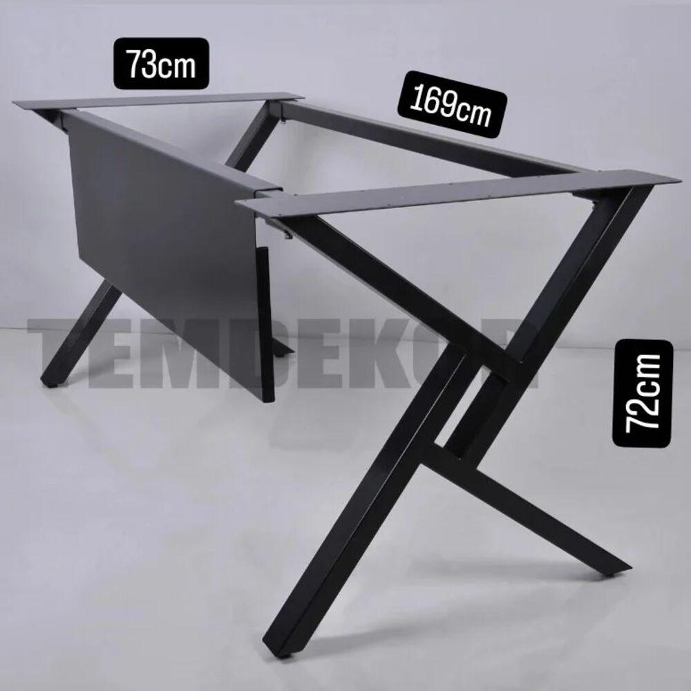 demonte özellikli ofis masası metal ayağı 