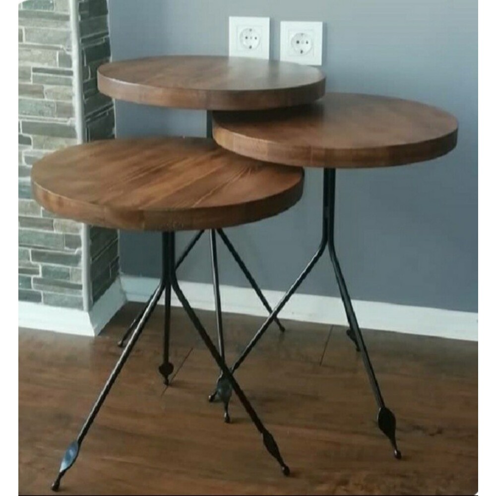 3 lü sehpa metal ayaklar 45cm 50cm 55cm. 3 adet metal ayaklar 