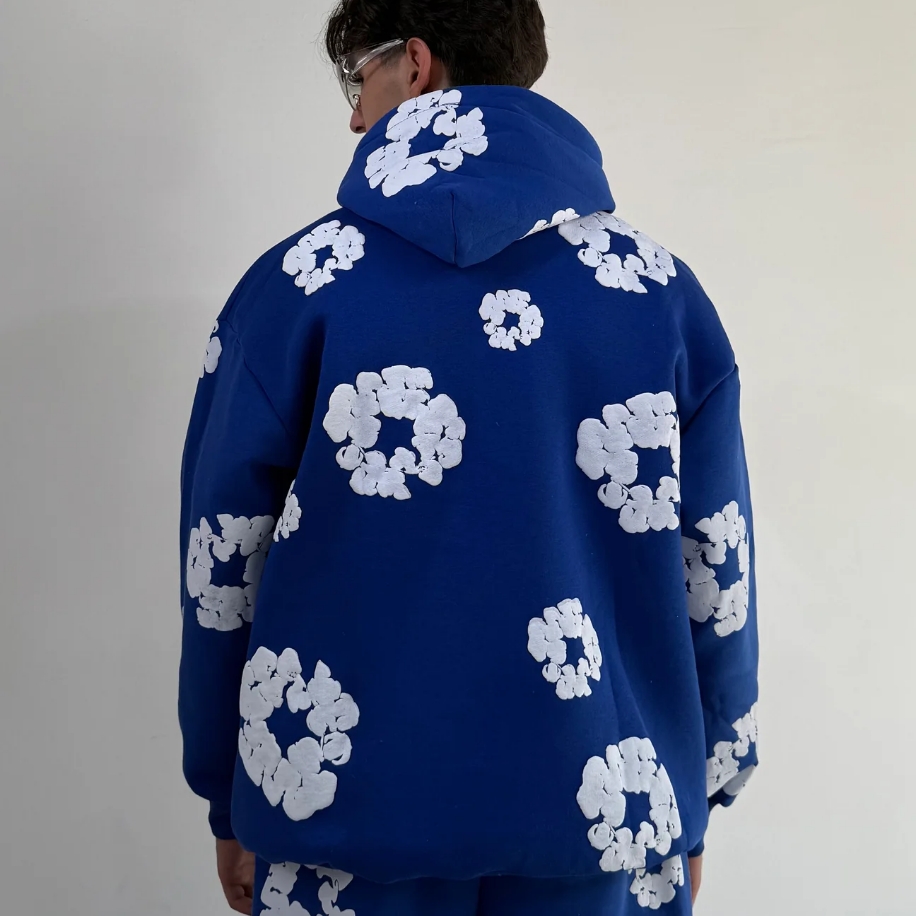 DENIM TEARS ハープンツ　ブルー Mサイズ DENIM TEARS HOODIE TAKIM-MAVİ | ES UCUZLUK
