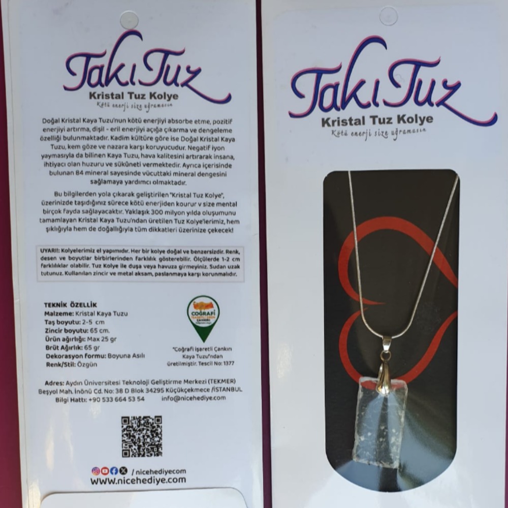 TAKITUZ / KRİSTAL TUZ KOLYE 
