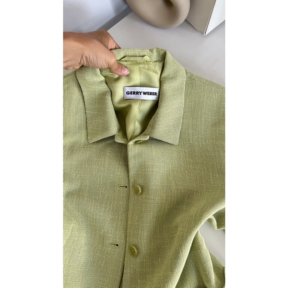 Gerry Weber Alman Tasarımcı İmzalı Özel Dokuma Premium Blazer