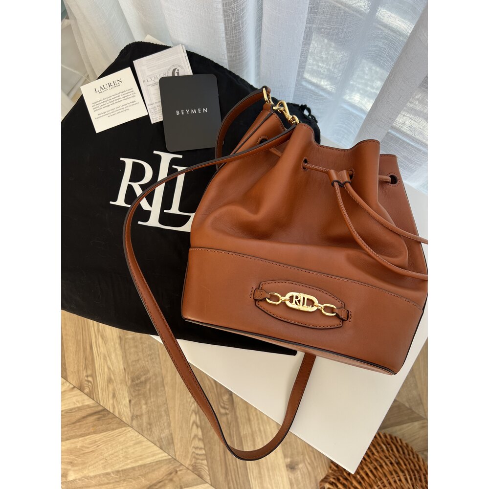 Ralph Lauren Gerçek Deri Beymen Çıkışlı Çanta
