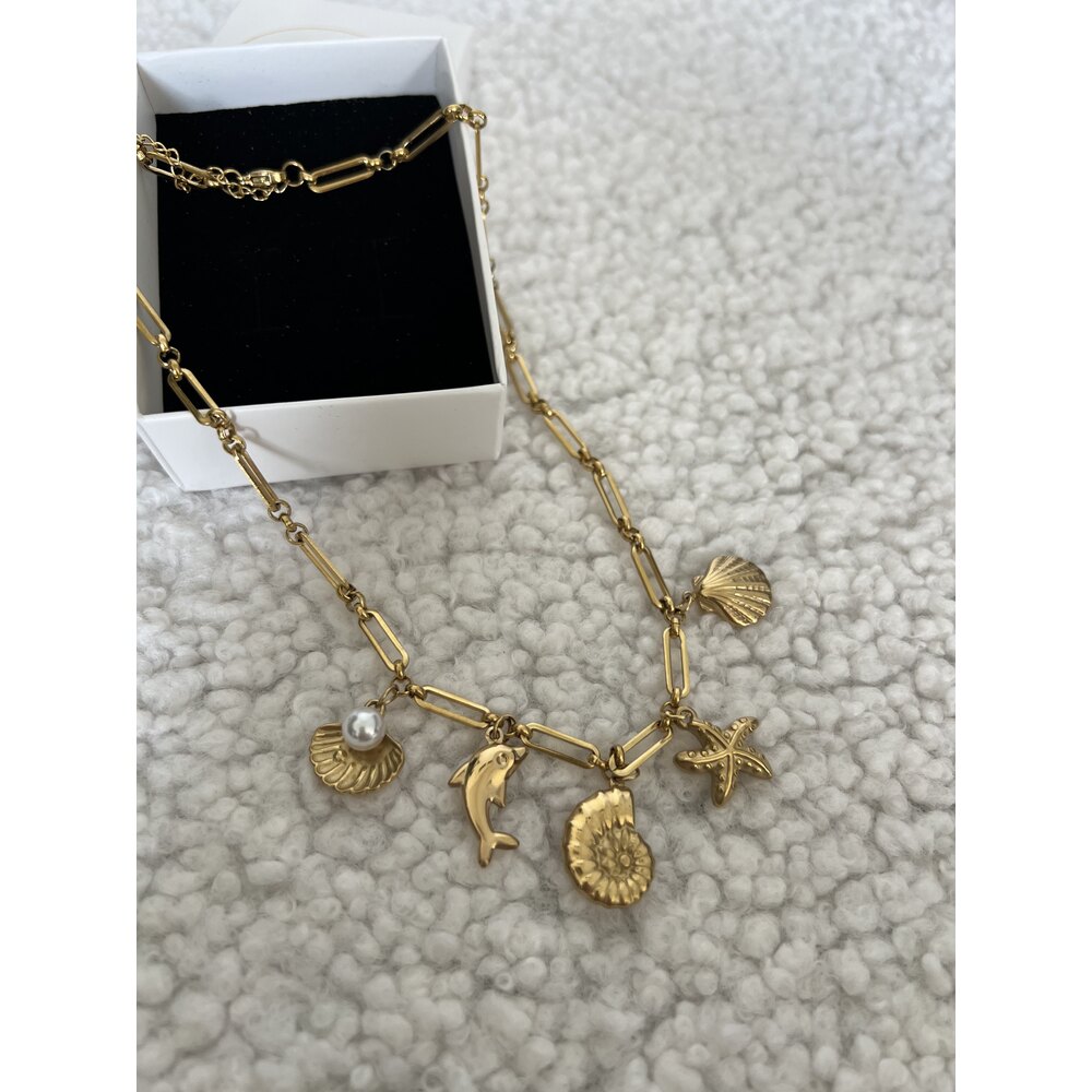 Marine Charms Premium Quality 18k Çelik Kolye (1 Adet)