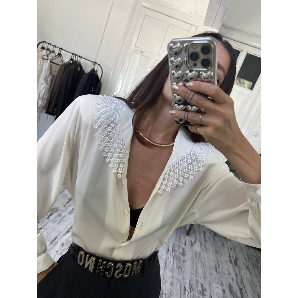 San Collection Silky Touch Yaka Detaylı Gömlek