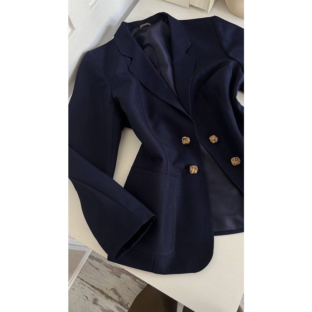 Alman Üretim Gold Düğme Detaylı Premium Blazer