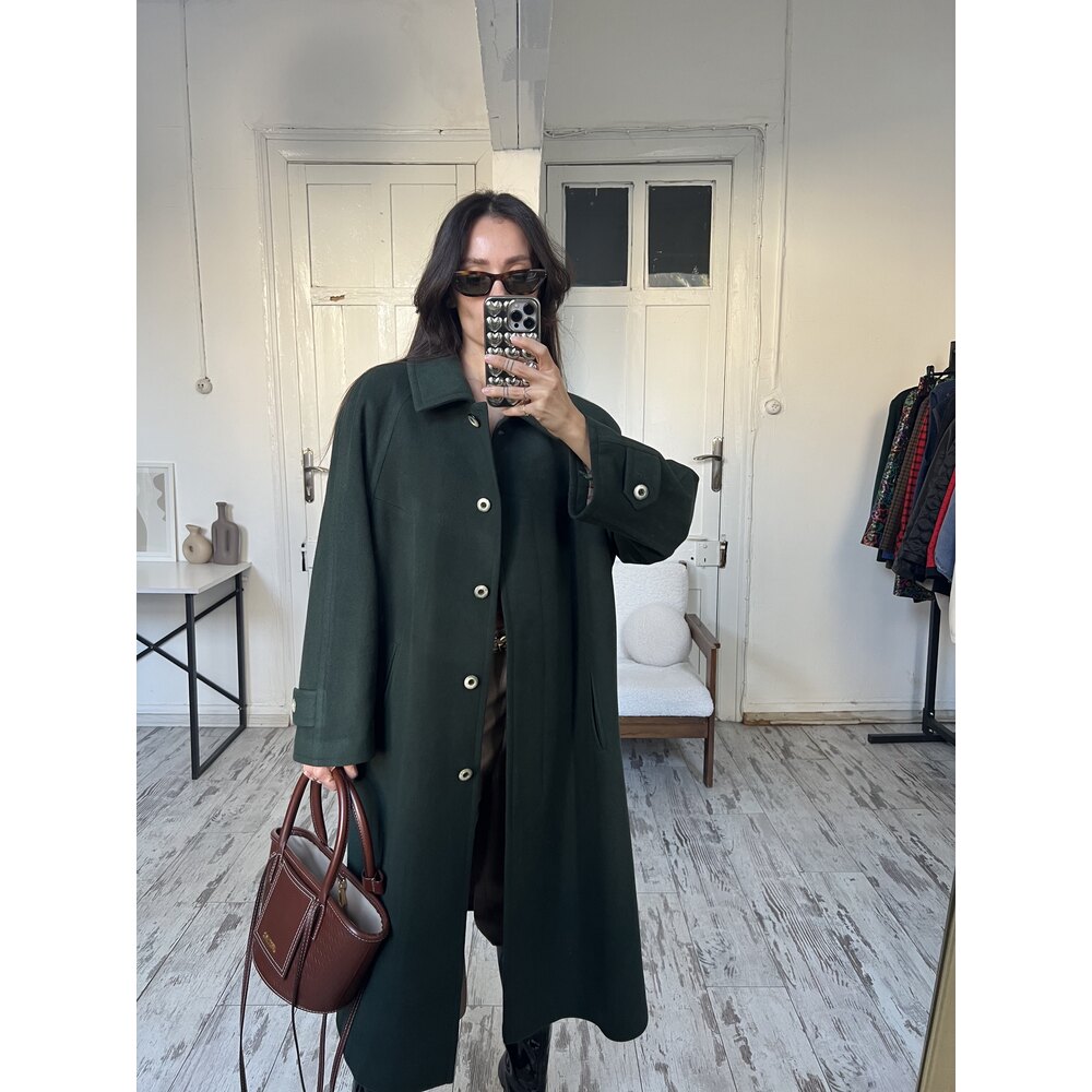 Wool and Cashmere %70 Yün %10 Kaşmir İçerikli Kaşe Kaban
