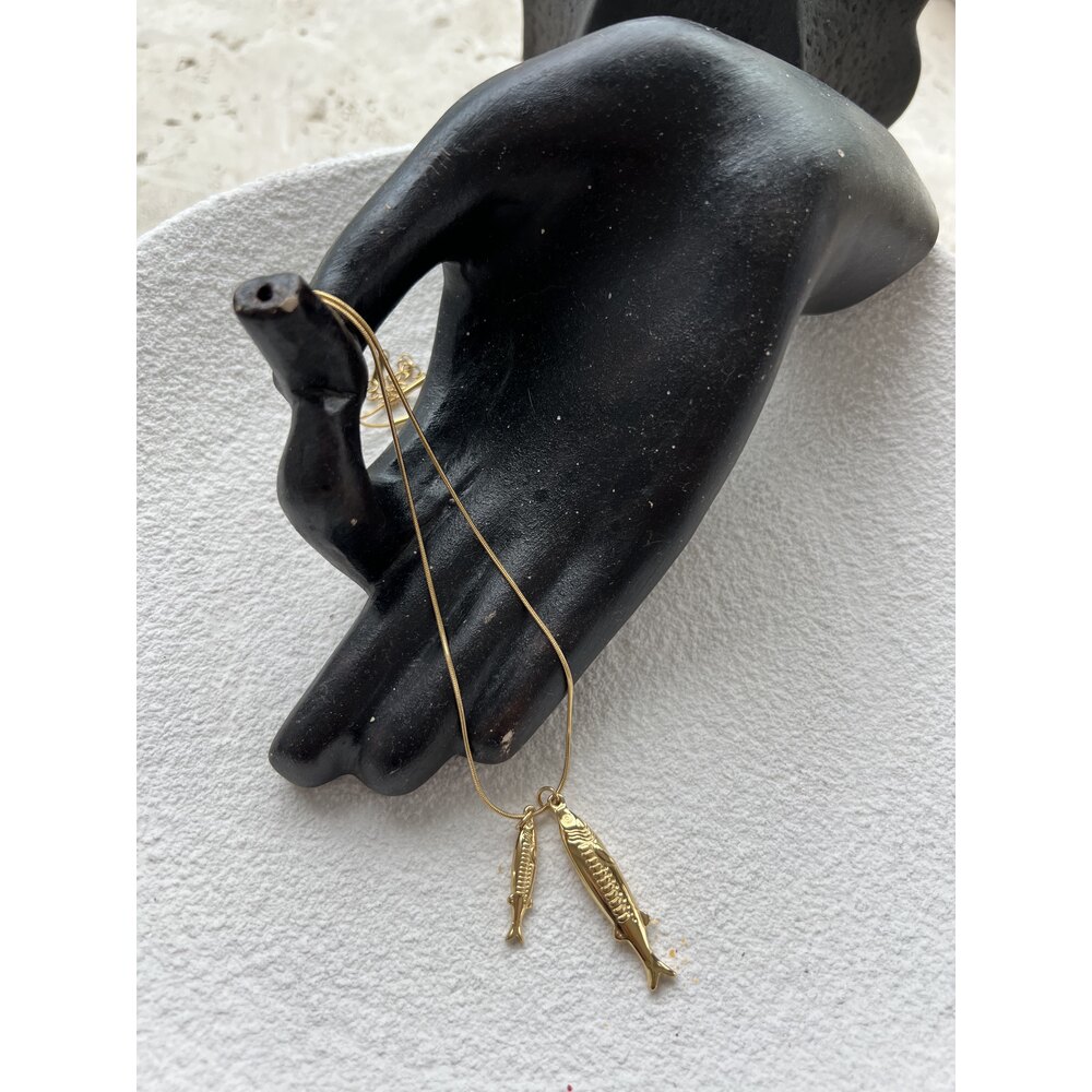 Luck Charm Balık Figürlü Kararmaz Çelik Premium Kolye