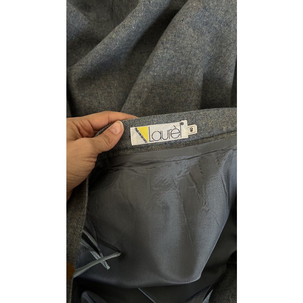 Laurel Germany %100 Yün Woolmark Sertifikalı Astarlı Midi Etek