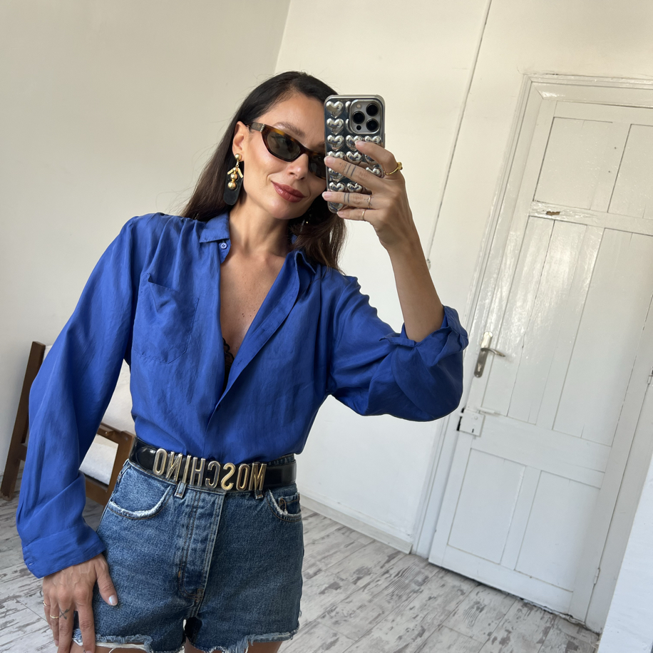 %100 İpek Taşlanmış Soft Dokulu Exclusive Seri Gömlek