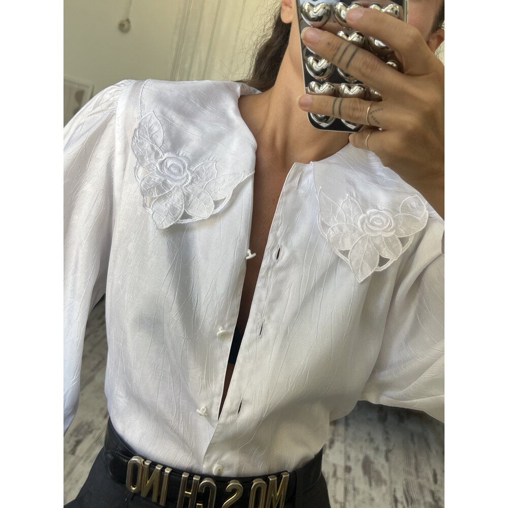 Erfv Germany Extra Soft Tafta Maxi Yaka Delikişi Bluz