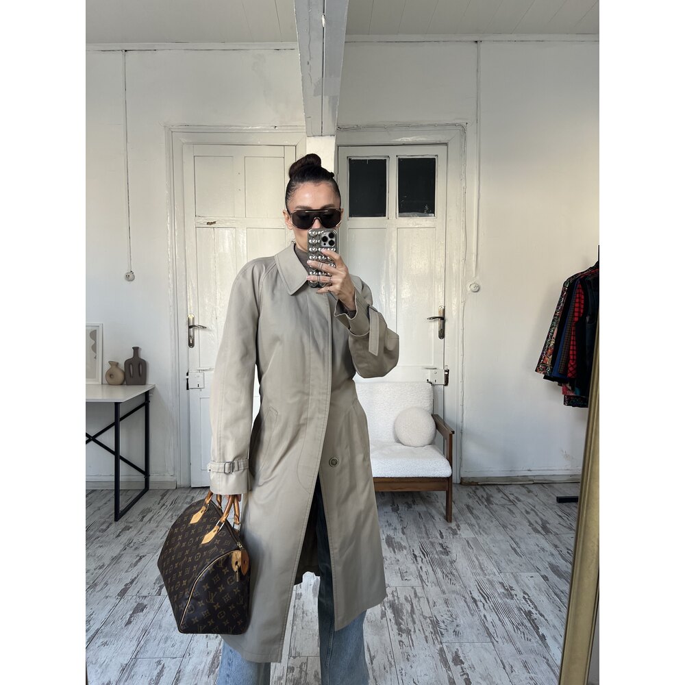 Diolen Europe İtalyan Kalın Dokuma Premium Trenchcoat
