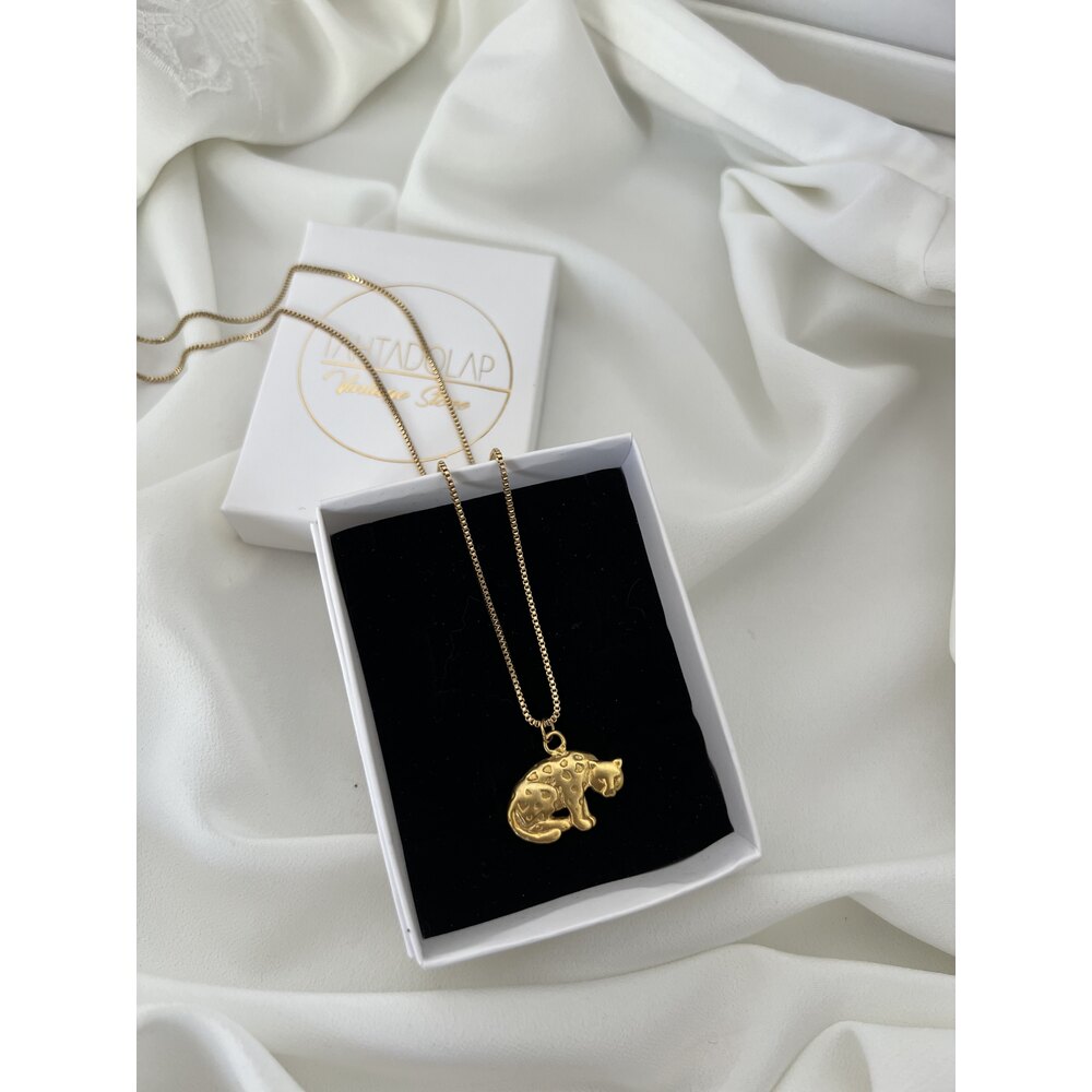 Leo 18k Gold Plated Pirinç Malzeme Kolye (Çelik Zinciri ile)