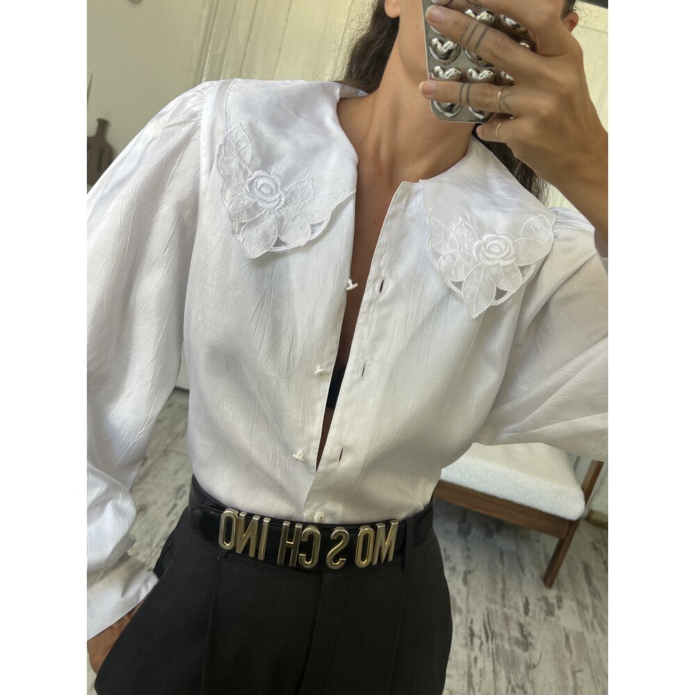 Erfv Germany Extra Soft Tafta Maxi Yaka Delikişi Bluz