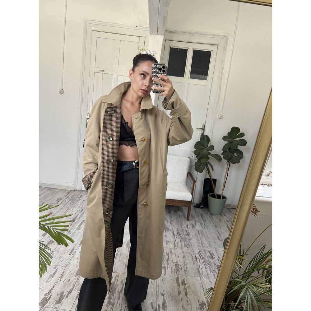 Burberry London Çift Taraflı Giyilebilir Unisex  Tenchcoat/Yün Kaban
