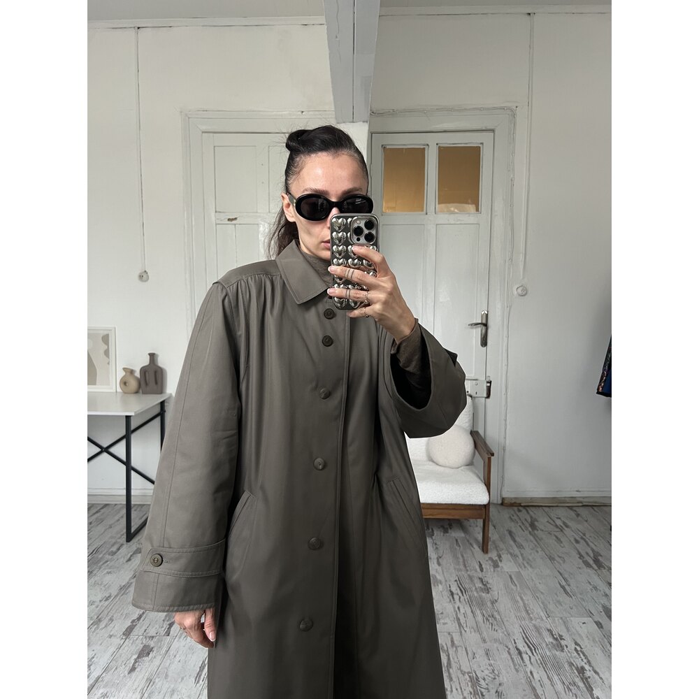 Delmod Germany İçi Kapitona Kaplama Kemerli Premium Trench Kaban