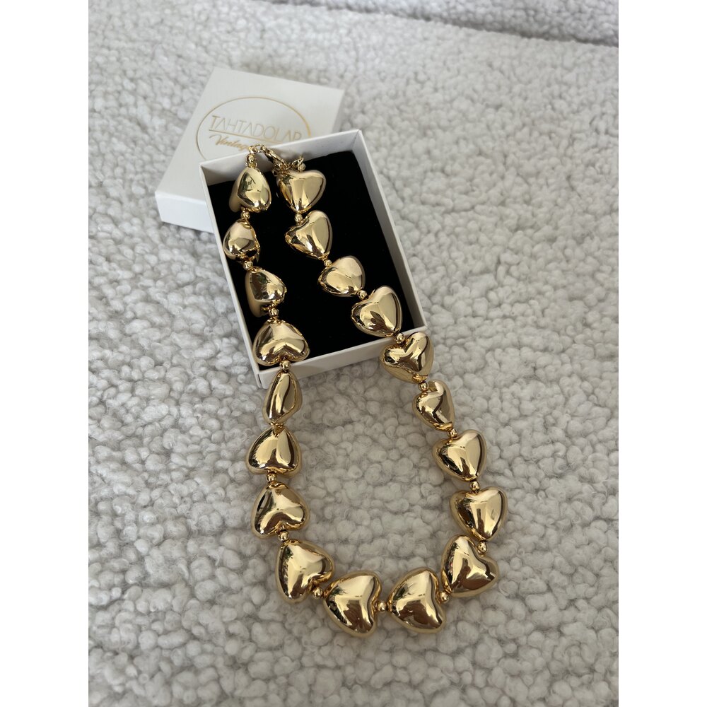 Big Hearts Stainless Stell Premium Kaplama Kolye