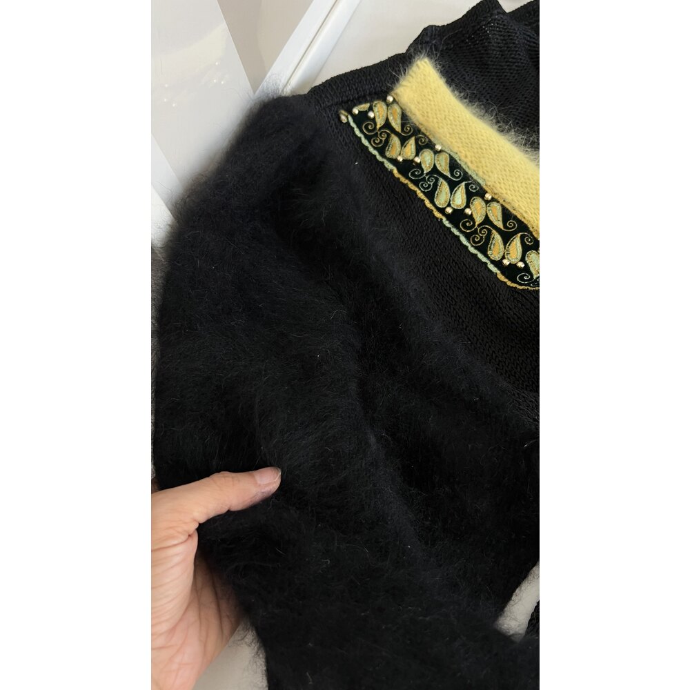 Angora Flosh İşleme Detaylı Alman Seri Premium Maxi Hırka