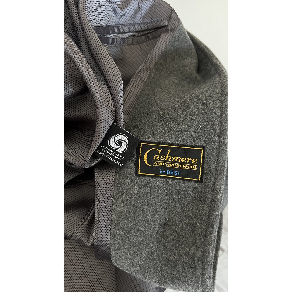 Nesi Germany Cashmere and Wool Sertifikalı %80 Yün %5 Kaşmir Maxi Kaşe Kaban