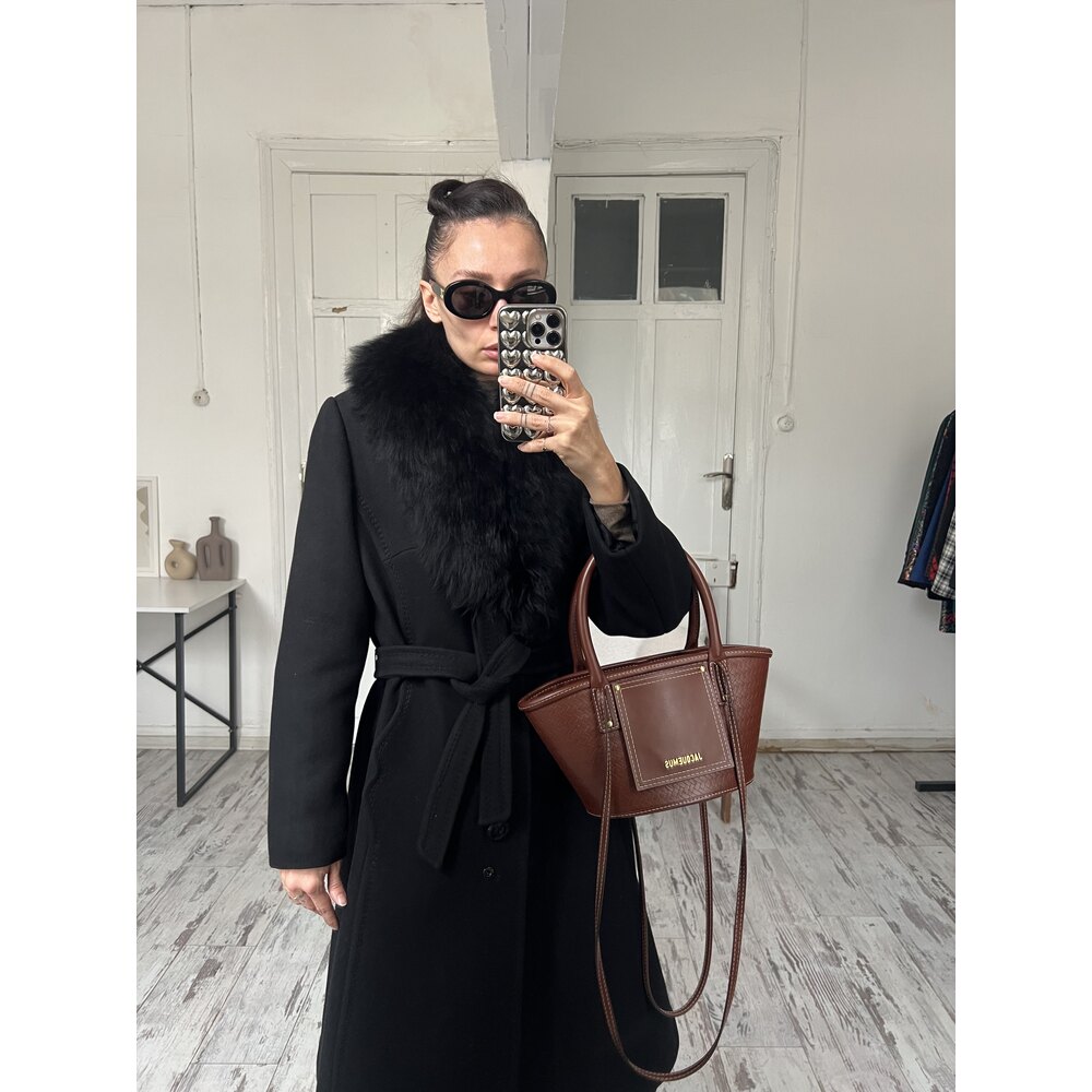 Holka Modell Germany %80 Yün Yaka Deteylı Suit Premium Kaşe Kaban