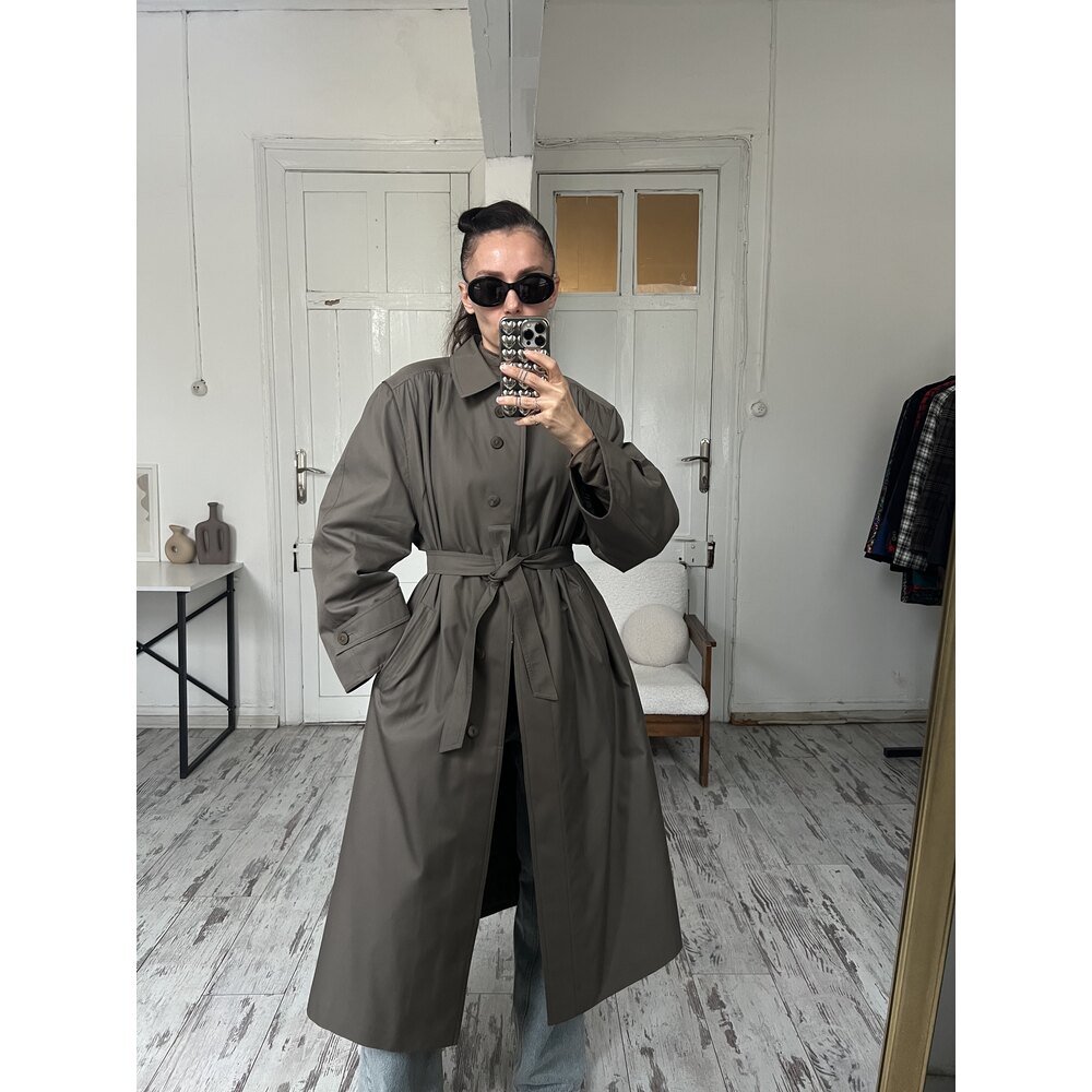 Delmod Germany İçi Kapitona Kaplama Kemerli Premium Trench Kaban