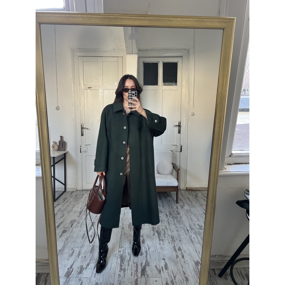 Wool and Cashmere %70 Yün %10 Kaşmir İçerikli Kaşe Kaban