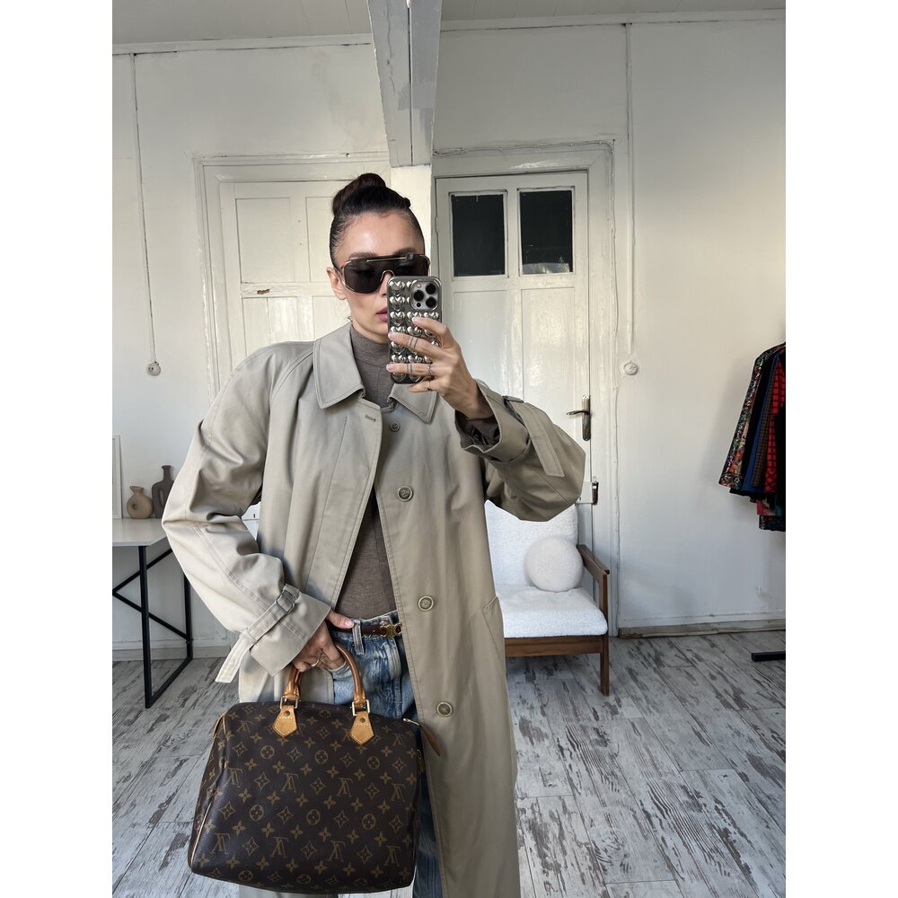 Diolen Europe İtalyan Kalın Dokuma Premium Trenchcoat