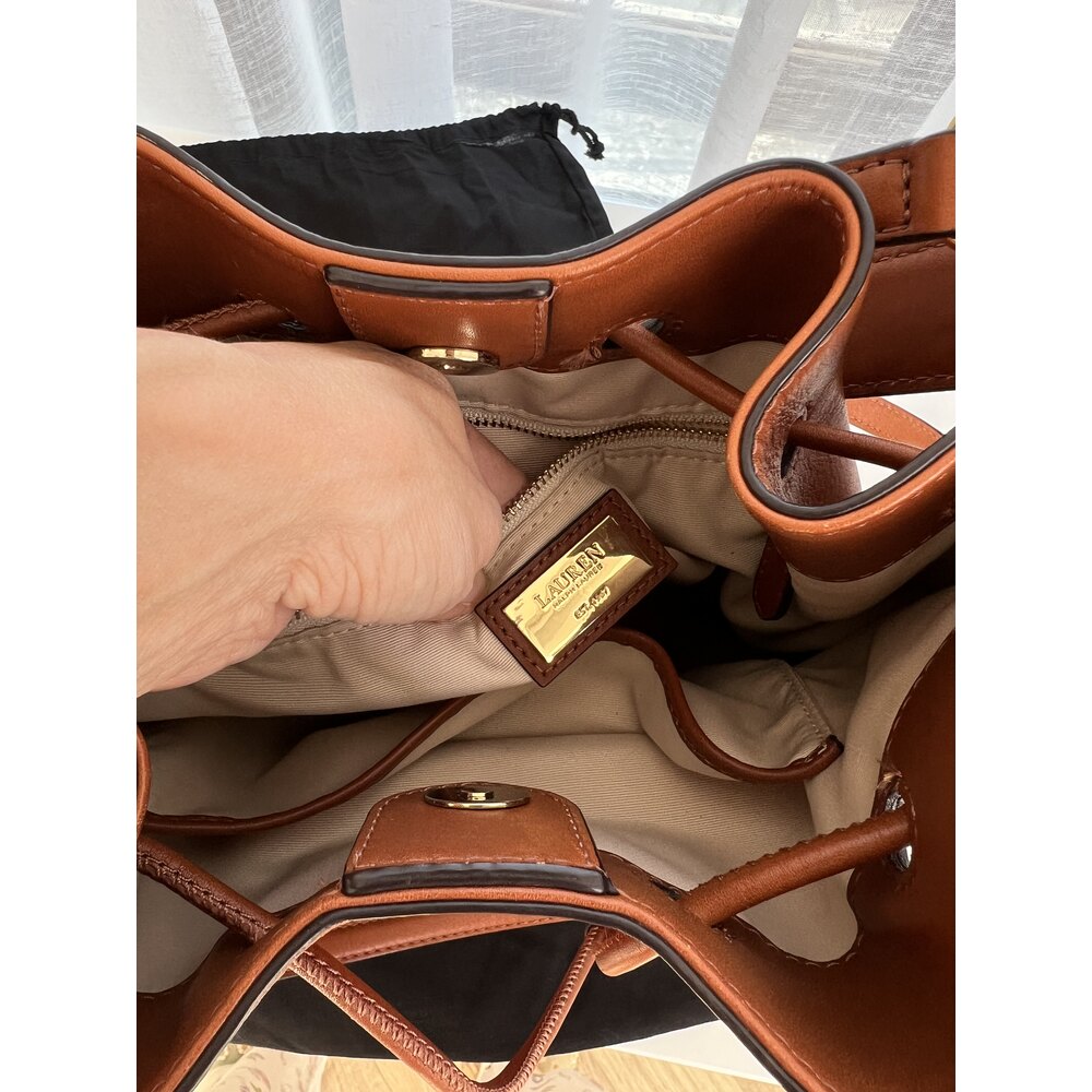 Ralph Lauren Gerçek Deri Beymen Çıkışlı Çanta
