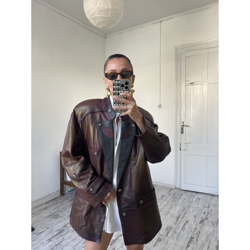 Ultsch Orjinal Avusturya Bavyera Boyfriend Deri Ceket