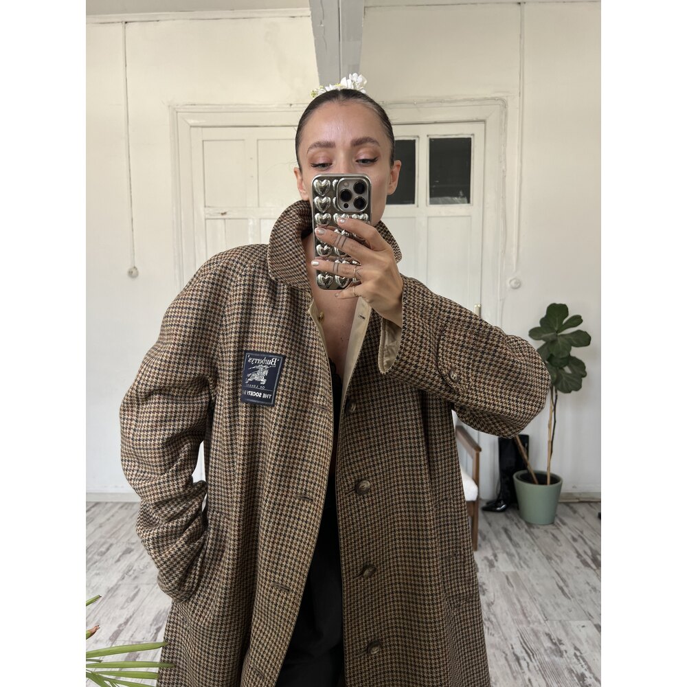 Burberry London Çift Taraflı Giyilebilir Unisex  Tenchcoat/Yün Kaban