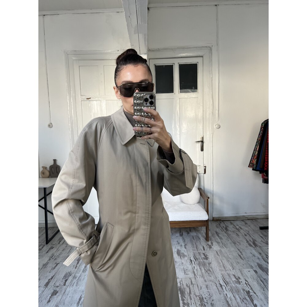 Diolen Europe İtalyan Kalın Dokuma Premium Trenchcoat