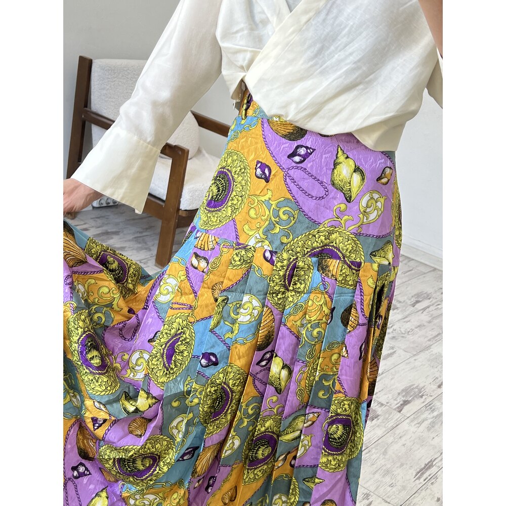 Canda Versace Print Koleksiyonluk Etek